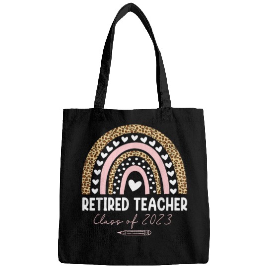 Retired Teacher Class Of Rainbow Leopard Summer Teacher Bags
