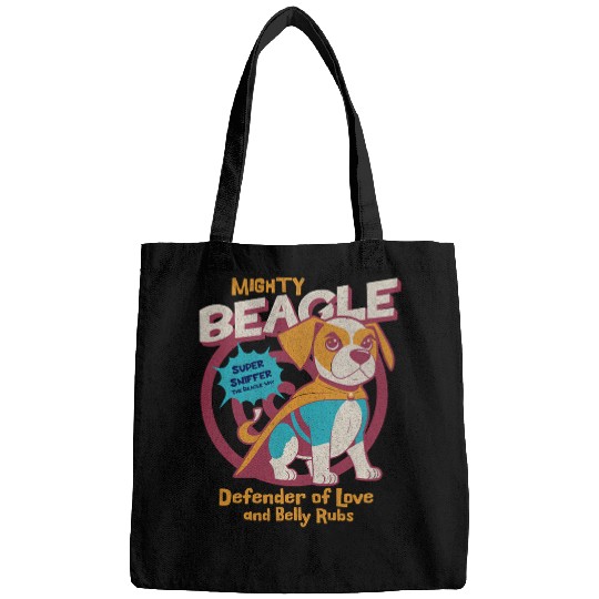Mighty Beagle Defender of Love and Belly Rubs Bags