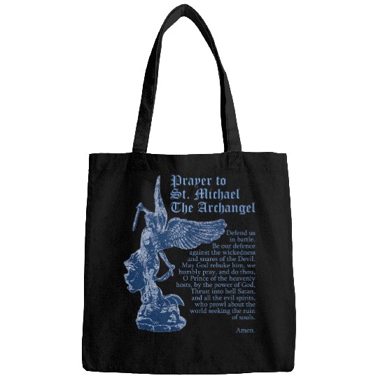 Saint Michael the Archangel Prayer Catholic Christian Pastor Bags