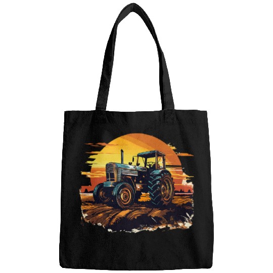 Tractors Farmer 2vintages Sunset Bags