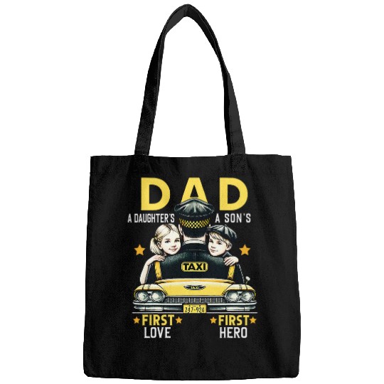 Proud Dad Taxi Dad Cab Driver Father Son Daughter Present Bags