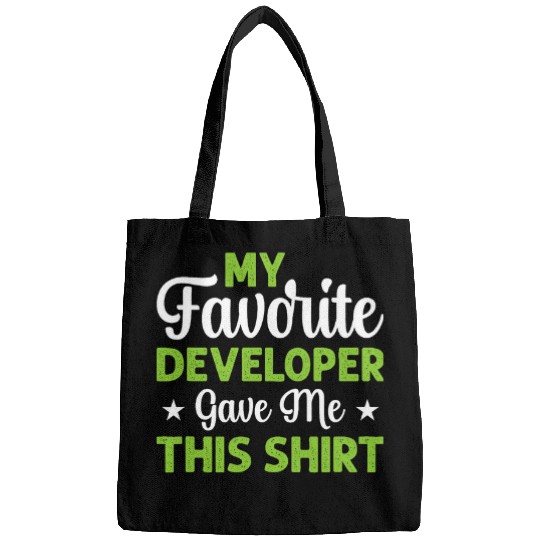 My Favorite Developer Gave Me This Programmer Coding Bags