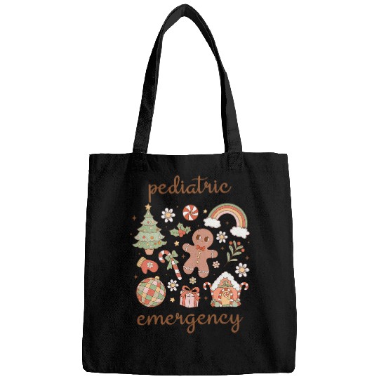 Pediatric Emergency Peds ER nurses Gingerbread Christmas Bags