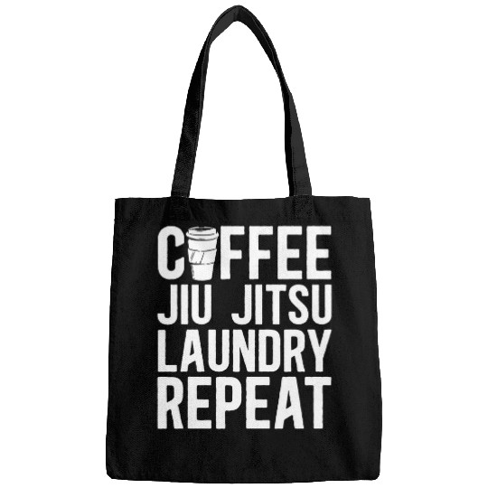 Coffee Jiu Jitsu Laundry Repeat Mixed Martial Arts Taekwando Bags