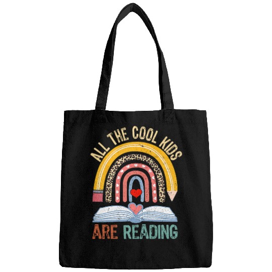 Reading Teacher All the Cool Kids are Reading Book Vintage Bags