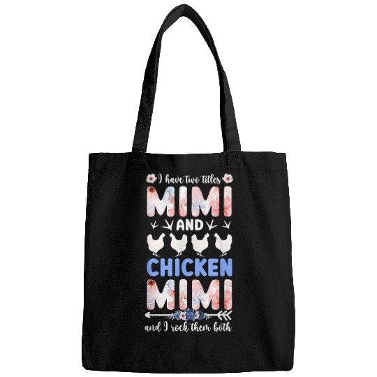 Mimi And Chicken Mimi Chicken Owner Chicken Farmer Bags