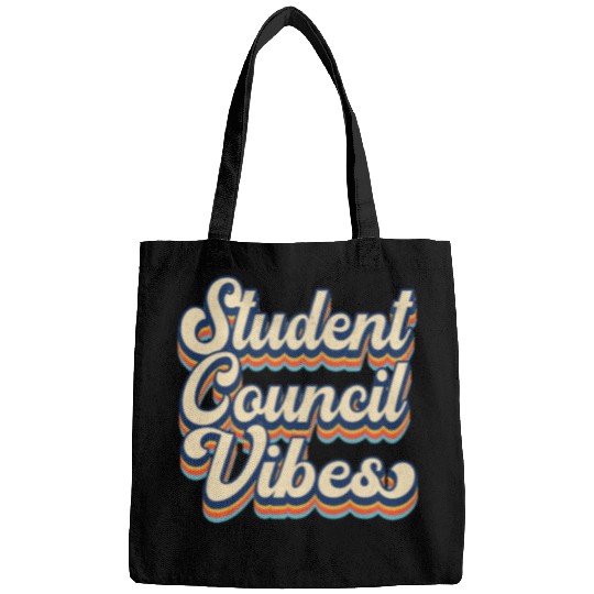 Retro vintages Student Council Vibes School Student Council Bags