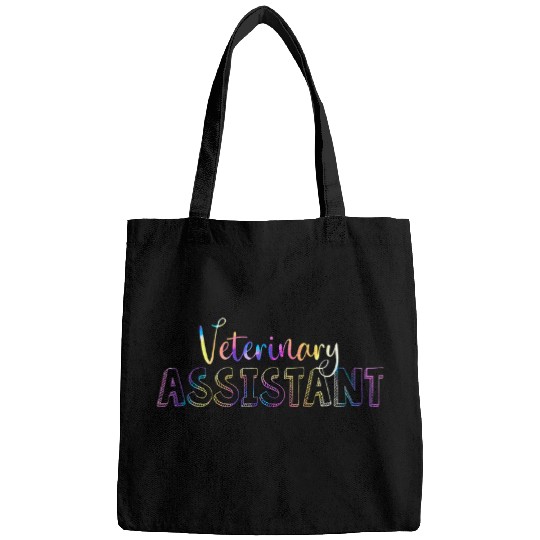 Cute Tie Dye Veterinary Assistant Vet Veterinarian Bags