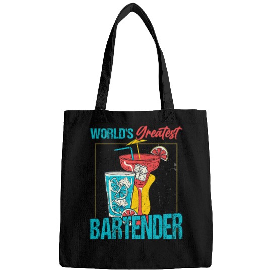 Worlds Greatest Bartender Barman Cocktail Bags