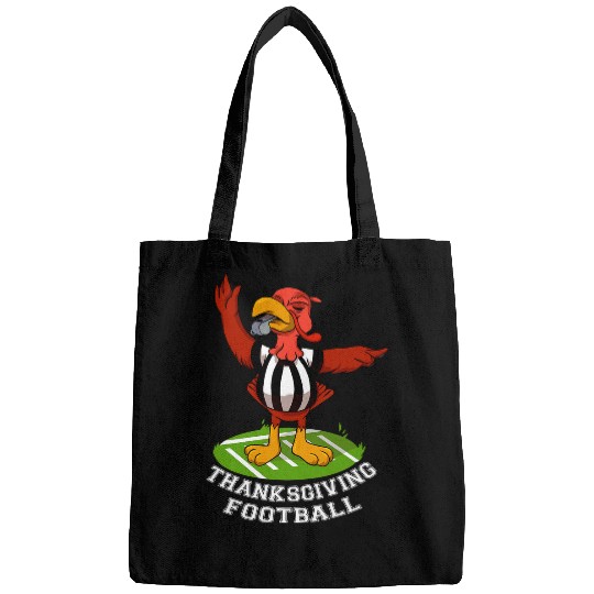 Thanksgiving Football Funny Gobble Turkey Referee Sports Fan Bags