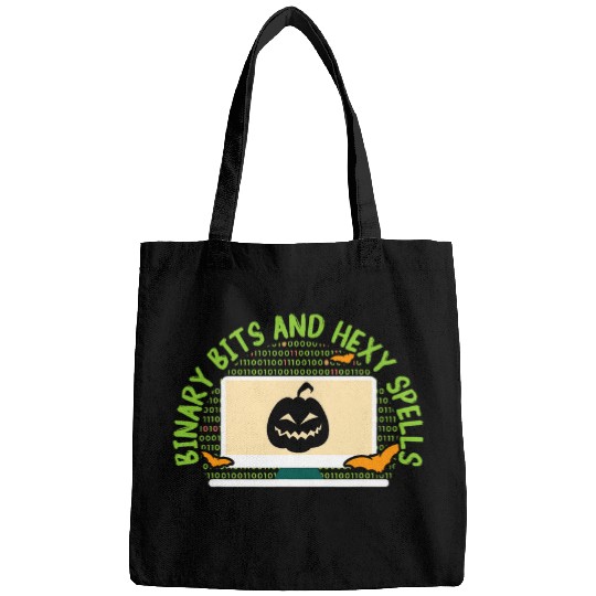 Binary Bats and Hexy Spells Spooky Programmer Halloween 1 Bags