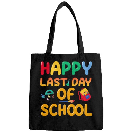 Happy Last Day of School Teacher and Student Summer funny Bags