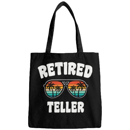 Retired Teller Funny Retirement Congratulations Bags