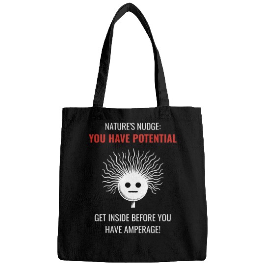 Amperage Quote Science Buffs Physics Teacher Electricity Pun Bags