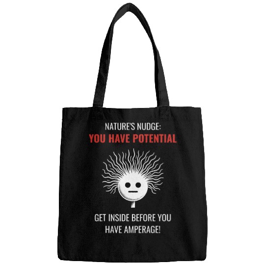 Amperage Quote Science Buffs Physics Teacher Electricity Pun Bags