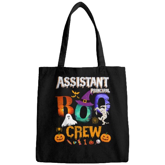 Assistant Principal Boo Crew Teacher Student Funny Halloween Bags
