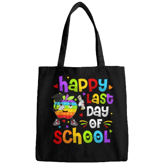 Happy Last Day Of School Teacher Student Graduation Pop It Bags