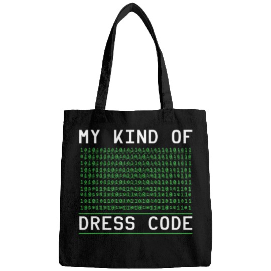 Binary Coding My Kind Of Dress Code Programmer Binary Code Bags