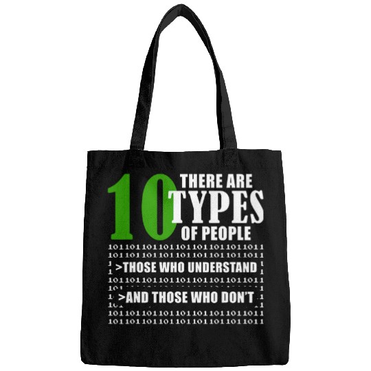 Binary Code Funny Programmer Saying Coding Bags