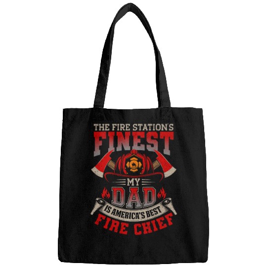 My Dad Is bests Fires Chief Firefighter Funny Gift Bags
