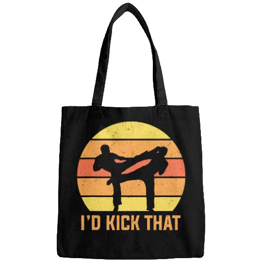 Karate Jiu Jitsu Fighting Id Kick That Fighter Martial Arts Bags