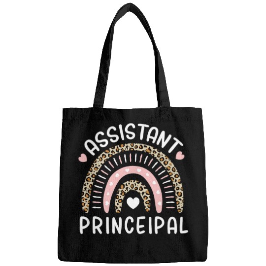 Assistant Principal Leopard Rainbow Funny School Worker Bags