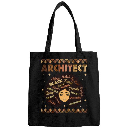Womens Black Smart Architect Afro Hair Melanin African American Bags