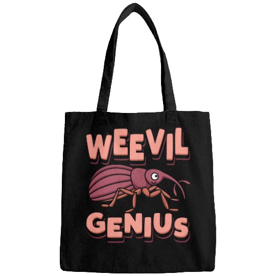 Weevil Genius Bug Expert Entomologist Insect Lover Hunter Bags