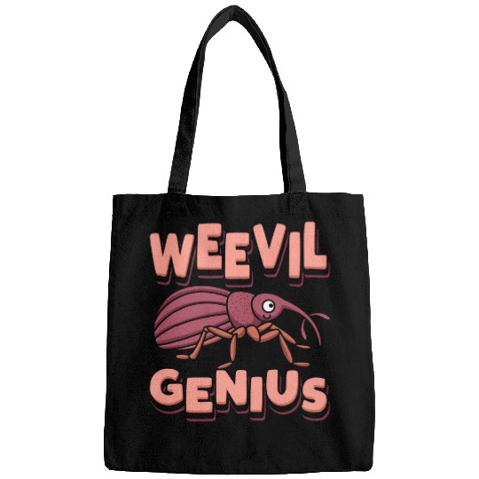 Weevil Genius Bug Expert Entomologist Insect Lover Hunter Bags