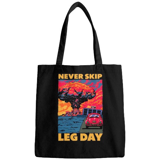 Never Skip Leg Day Weightlifting Bodybuilding Gym Muscle Bags