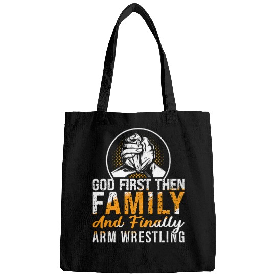 God First Then Family And Wrestling Sports Arm Wrestling Bags