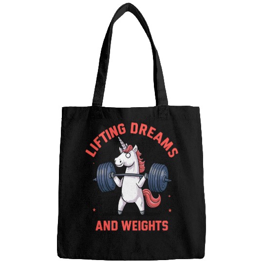 Unicorns Weightlifting Exercise 2Unicorns Gym Bags