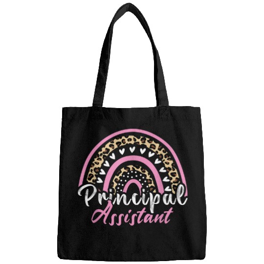 Assistant Principal Rainbow Funny Job Title School Worker Bags