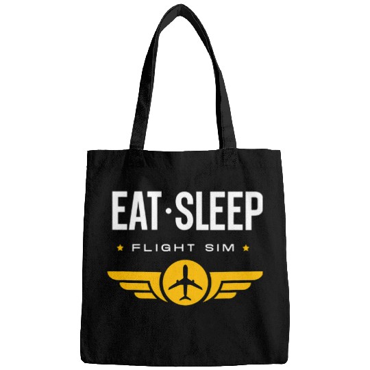 Eat Sleep Flight Sim Simulator Pilot Bags