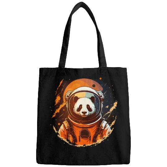 Outer Space Panda on Galaxy Astronaut Panda 22 Bags