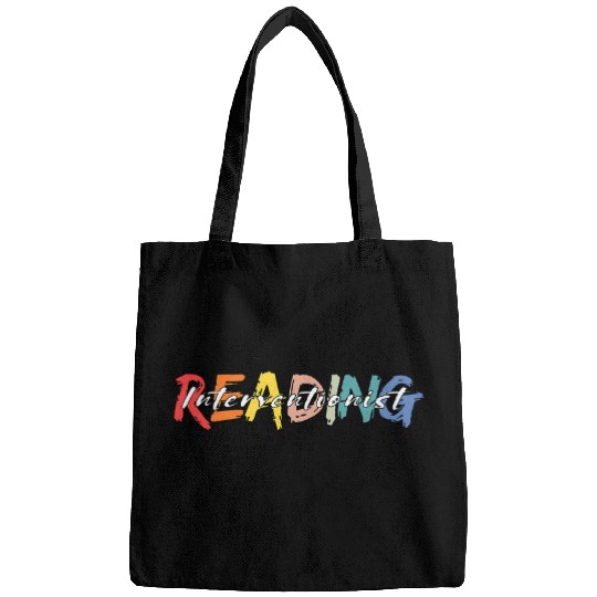 Reading Interventionist Literacy Education Reading Teacher Bags