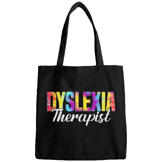 Dyslexia Therapist Tie Dye Dyslexia Awareness Month Bags