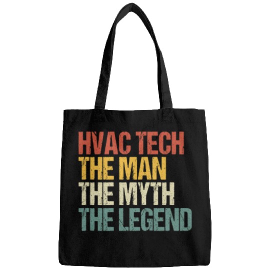 Mens HVAC Tech The Man The Myth The Legend Technician Repair Bags