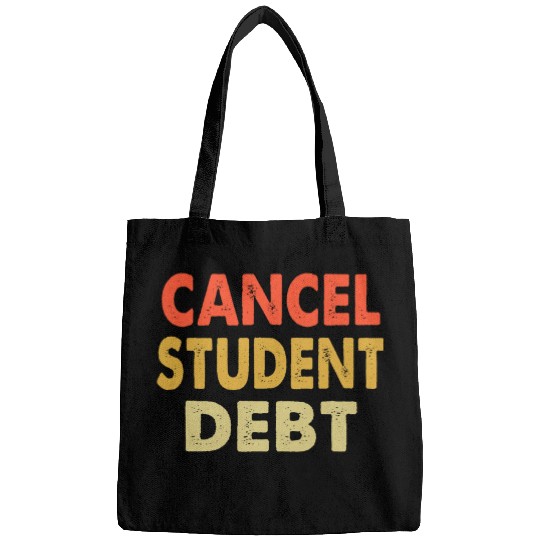 Cancel Student Debt AOC vintages Retro Tax The Rich Bags