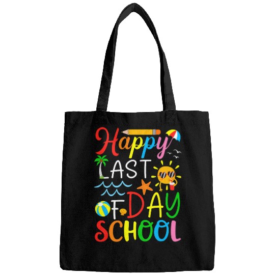 Happy Last Day of School Teacher Student Summer Graduation 4 Bags