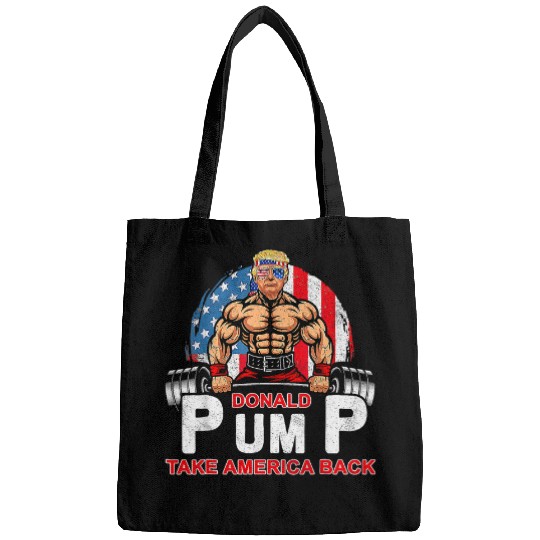 Us Flag Donald Pump Take America Back Gym Fitness Trump 2024 21 Bags
