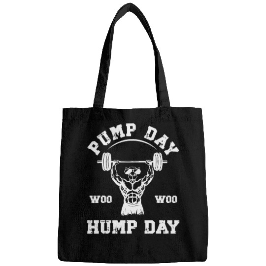 Pump Day Hump Day Camel Weight Lifting Funny Gym s Bags