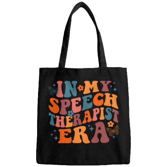 Retro Groovy In My Speech Therapist Era Teacher Appreciation Bags