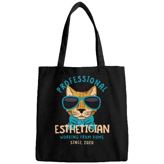 Working From homes Esthetician Skin Therapist Cat Lover Bags