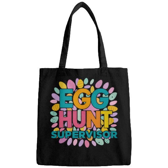 Egg Hunt Supervisor Fun Happy Easter Style Bags