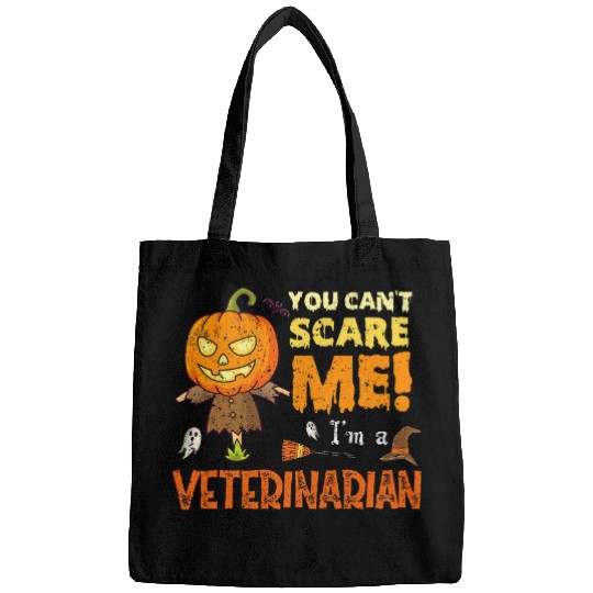 Halloween You Cant Scare Veterinarian Funny Bags