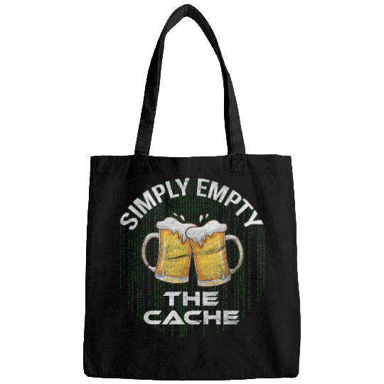 IT specialist Computer science student Empty cache with beer Bags