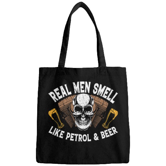 Real Men Smell Like Petrol Beer Farmer Trucker Mechanic Bags