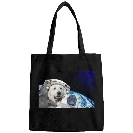 Dog in Space Great Pyrenees Bags