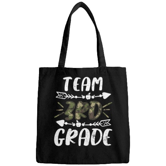 Funny Team 3rd Grade Camo Teacher Student Back To School Bags